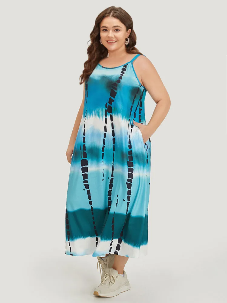 Ombre Tie Dye Pocket Cami Dress sold by Bloomchic product image thumbnail 3
