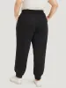 Plain Heart Embroidered Drawstring Pocket Sweatpants sold by Bloomchic