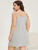 Guipure Lace Pocket Adjustable Straps Sleep Cami Dress sold by Bloomchic