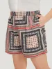 Moroccan Print Pocket Elastic Waist Shorts sold by Bloomchic