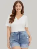 Plain Notched Regular Sleeve Bodysuit sold by Bloomchic