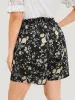 Floral Knot Shirred Pocket Paperbag Waist Shorts sold by Bloomchic