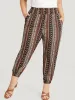 Bandana Print Pocket Shirred Ties Pants sold by Bloomchic