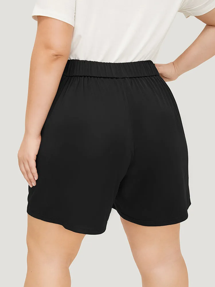 Plain High Waist Slant Pocket Shorts sold by Bloomchic product image thumbnail 5