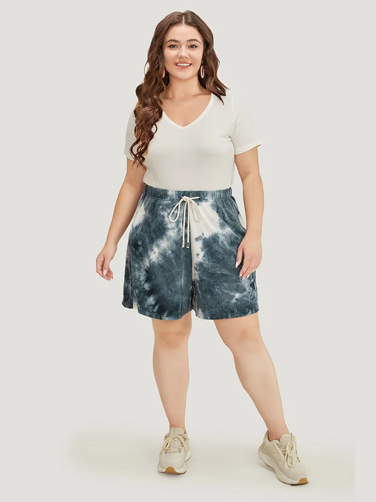 Tie Dye Pocket Drawstring Shorts sold by Bloomchic product image thumbnail 5