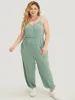 Plain Pocket Wrap Cami Jumpsuit sold by Bloomchic