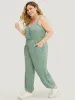 Plain Pocket Wrap Cami Jumpsuit sold by Bloomchic