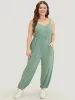 Plain Pocket Wrap Cami Jumpsuit sold by Bloomchic