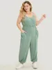 Plain Pocket Wrap Cami Jumpsuit sold by Bloomchic