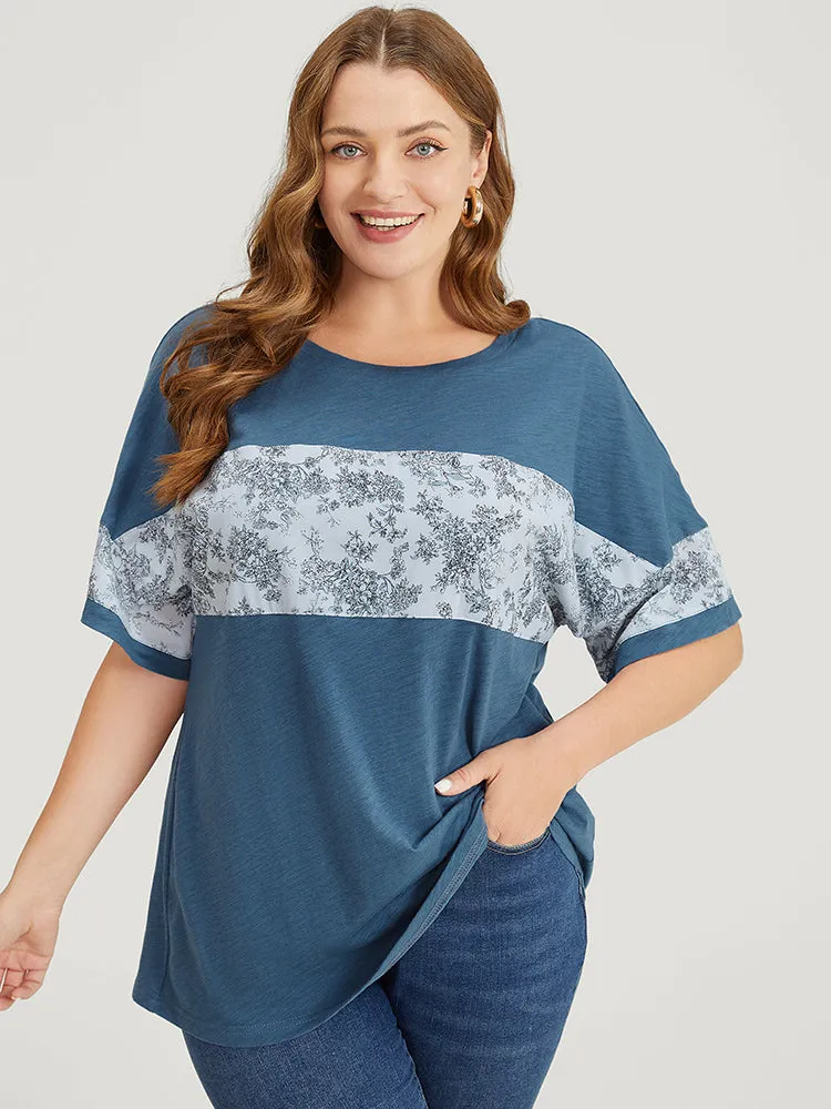 Plant Patchwork Dolman Sleeve T-shirt sold by Bloomchic product image thumbnail 3
