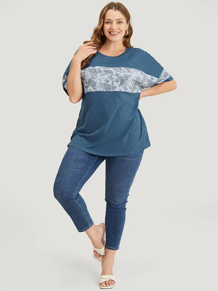 Plant Patchwork Dolman Sleeve T-shirt sold by Bloomchic product image thumbnail 4