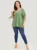 Polka Dot Knotted Sleeve Lace Blouse sold by Bloomchic