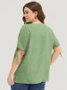 Polka Dot Knotted Sleeve Lace Blouse sold by Bloomchic