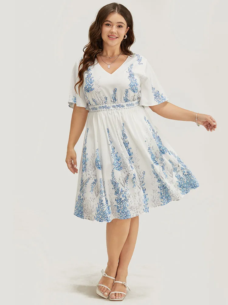 Bandana Print Pocket Ruffle Knee Dress sold by Bloomchic product image thumbnail 3