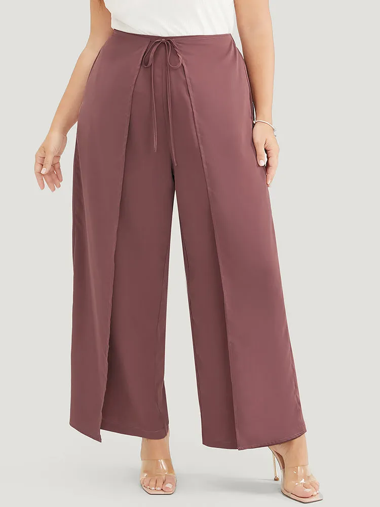 Solid Pocket Cape Detail Ties Pants sold by Bloomchic product image thumbnail 2