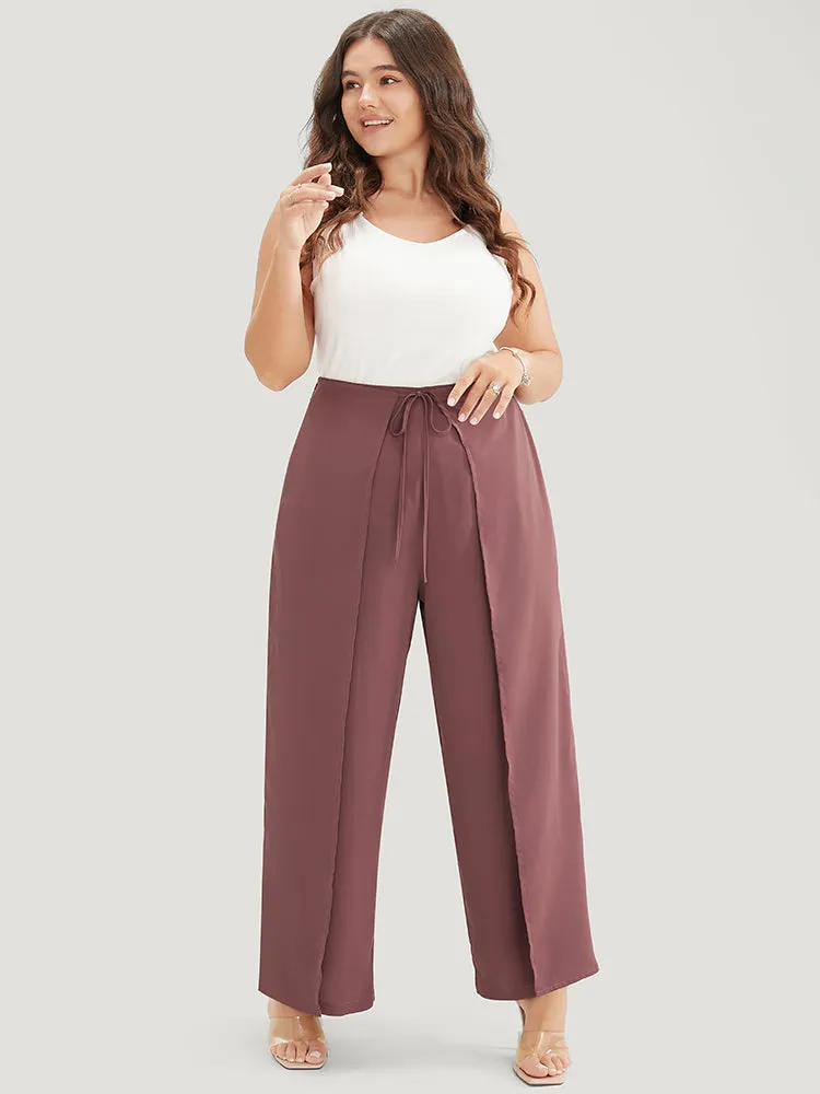 Solid Pocket Cape Detail Ties Pants sold by Bloomchic product image thumbnail 3