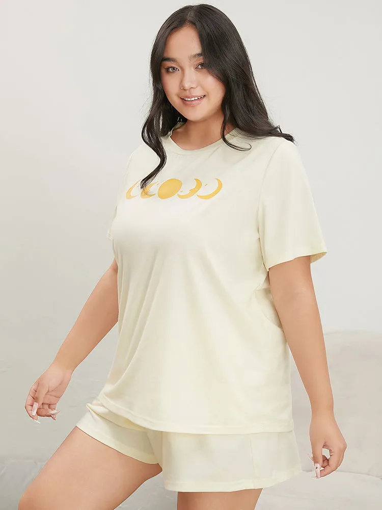 Moon And Star Round Neck Sleep Top sold by Bloomchic product image thumbnail 3