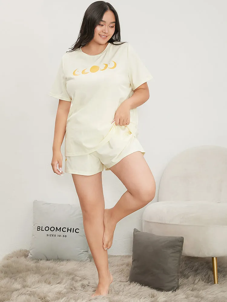 Moon And Star Round Neck Sleep Top sold by Bloomchic product image thumbnail 4