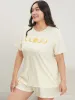 Moon And Star Round Neck Sleep Top sold by Bloomchic