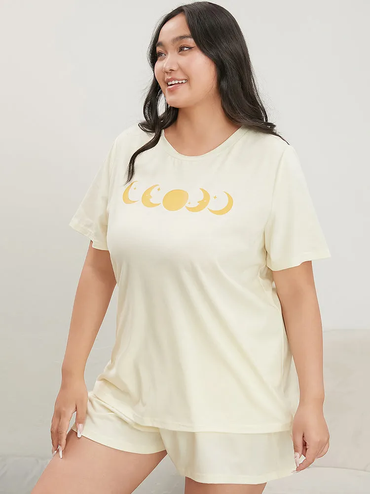 Moon And Star Round Neck Sleep Top sold by Bloomchic product image thumbnail 2