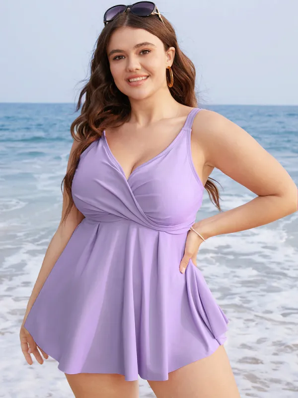 Crossover Front A Line Adjustable Straps Tankini Top sold by Bloomchic