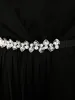 Rhinestone Crystal Decor Elastic Bridal Belt sold by Bloomchic