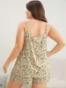 Ditsy Floral Contrast Lace Cami Top sold by Bloomchic