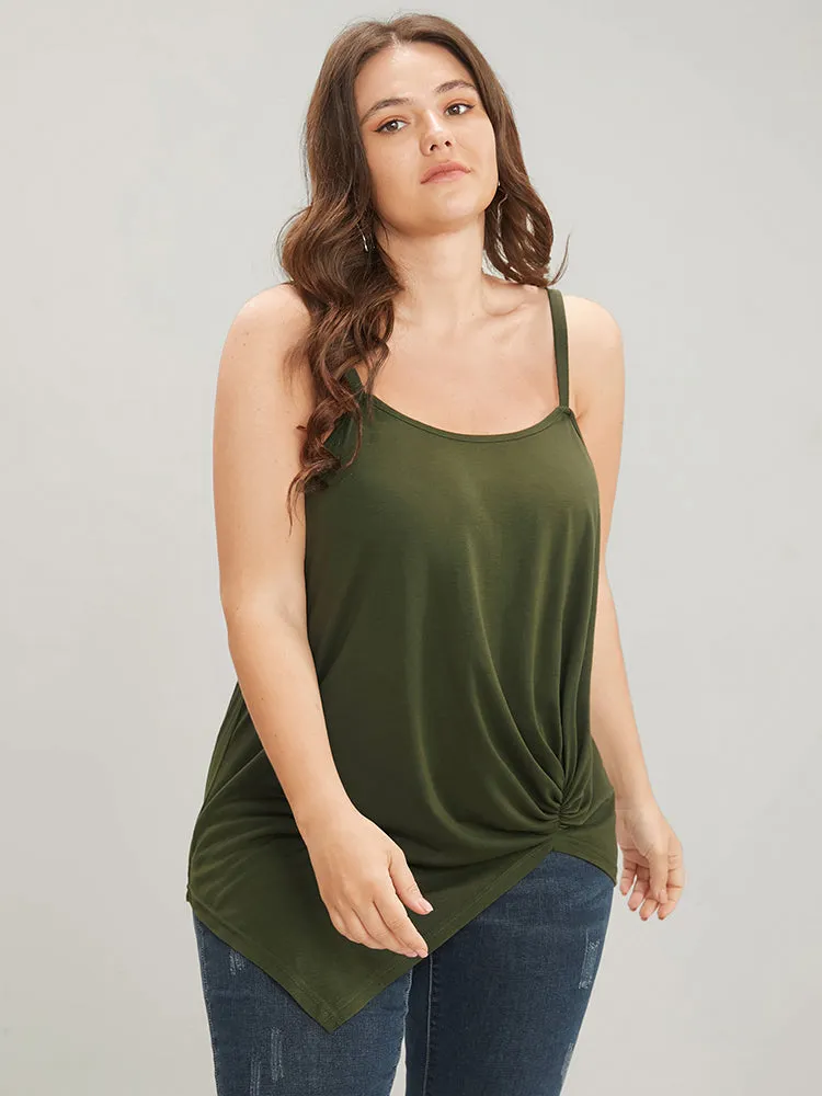 Plain Twist Front Sleeveless Cami Top sold by Bloomchic product image thumbnail 4