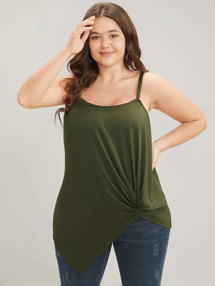 Plain Twist Front Sleeveless Cami Top sold by Bloomchic product image thumbnail 2
