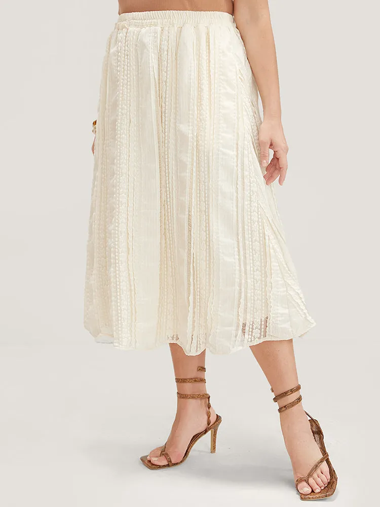 Solid Textured Pocket Plisse Skirt sold by Bloomchic