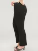 Plain Elastic Waist Bootcut Leggings sold by Bloomchic