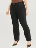 Slightly Stretchy High Rise Black Wash Lace Insert Jeans sold by Bloomchic