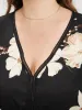 Floral Pocket Broderie Anglaise Lantern Sleeve Belted Flutter Dress sold by Bloomchic