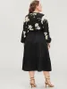Floral Pocket Broderie Anglaise Lantern Sleeve Belted Flutter Dress sold by Bloomchic