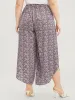 Ditsy Floral Knotted Front Elastic Waist Split Pants sold by Bloomchic