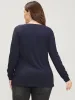 Solid Notched Rib Knit Long Tee sold by Bloomchic