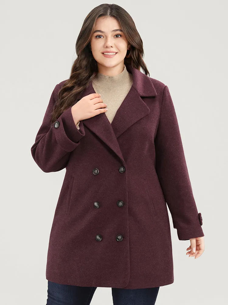 Solid Suit Collar Pocket Double Breasted Blazer sold by Bloomchic product image thumbnail 5