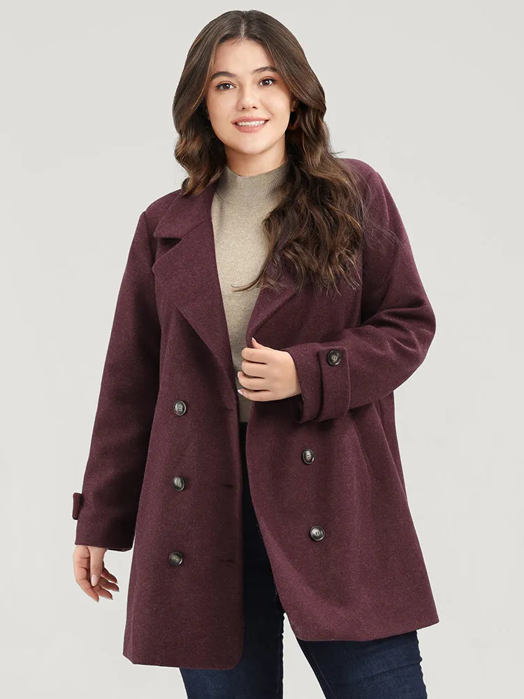 Solid Suit Collar Pocket Double Breasted Blazer sold by Bloomchic product image thumbnail 3