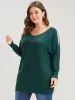 Solid Soft Sexy Yarn Knit Dolman Sleeve Cold Shoulder Knit Top sold by Bloomchic