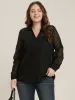 Geometric Mesh Button Up Textured Blouse With Cami Top sold by Bloomchic