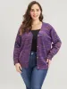 Space Dye Pointelle Knit Button Front Heather Cardigan sold by Bloomchic