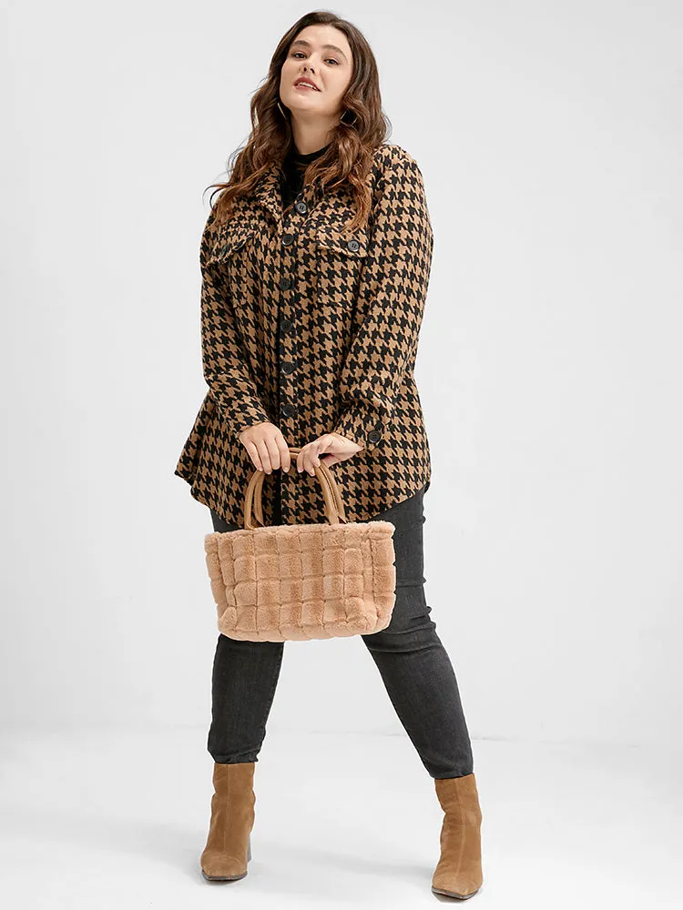 Minimalist Fluffy Shoulder Tote Bag sold by Bloomchic