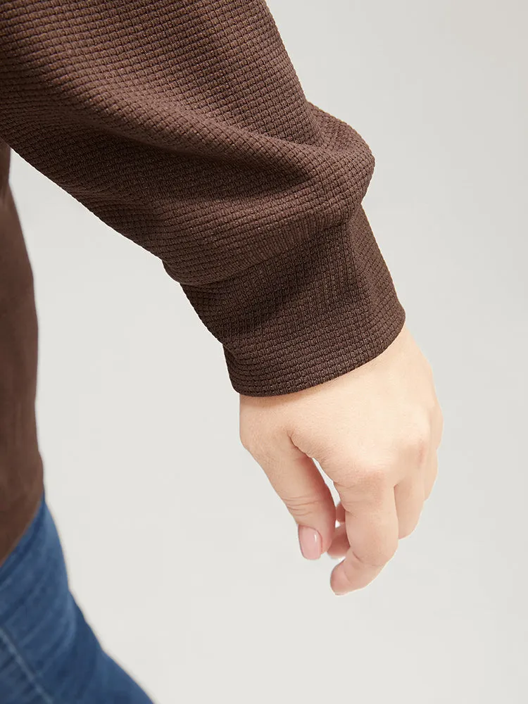 Colorblock Contrast Round Neck Drop Shoulder Sweatshirt sold by Bloomchic product image thumbnail 5