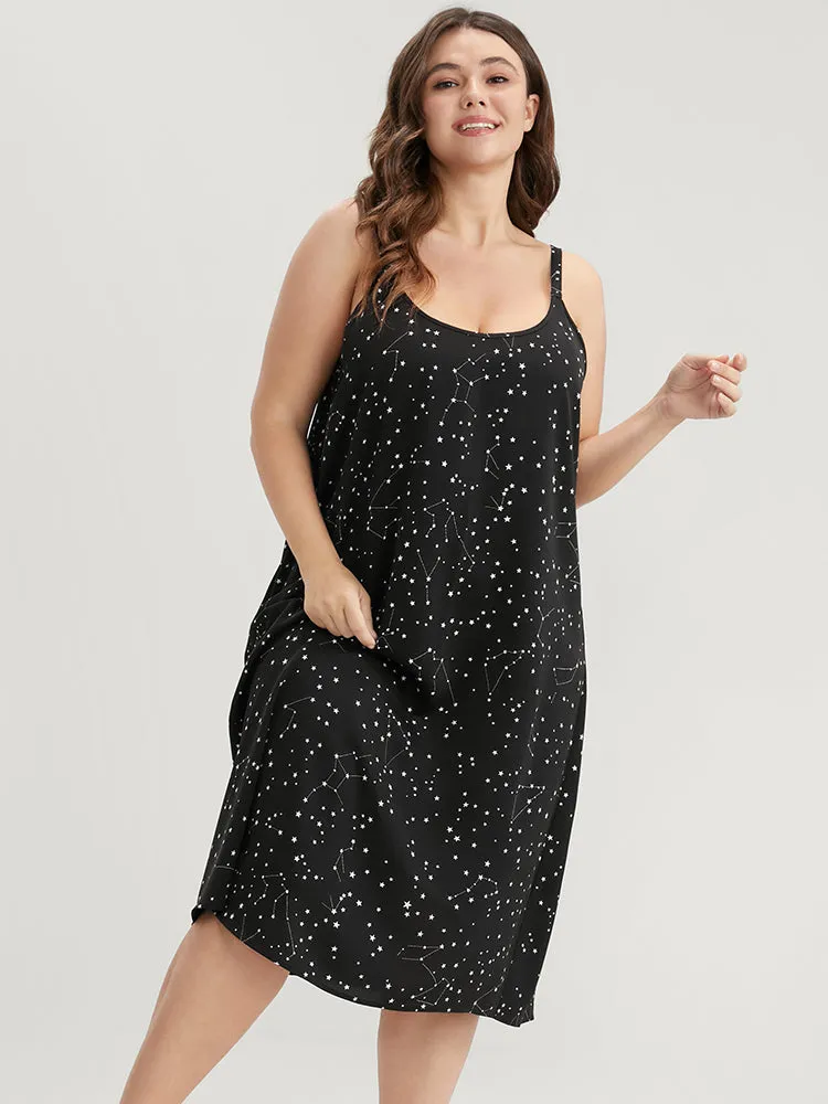 Star Print Sleeveless Cami Night Dress sold by Bloomchic product image thumbnail 5