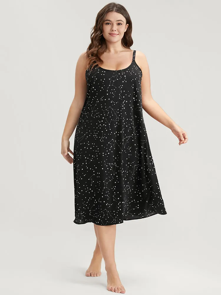 Star Print Sleeveless Cami Night Dress sold by Bloomchic product image thumbnail 4