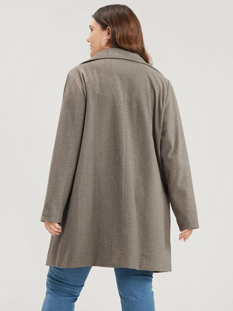 Solid Pocket Detail Button Up Coat sold by Bloomchic product image thumbnail 5