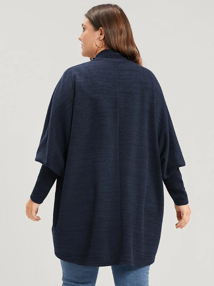 Solid Open Front Dolman Sleeve Coat sold by Bloomchic product image thumbnail 2