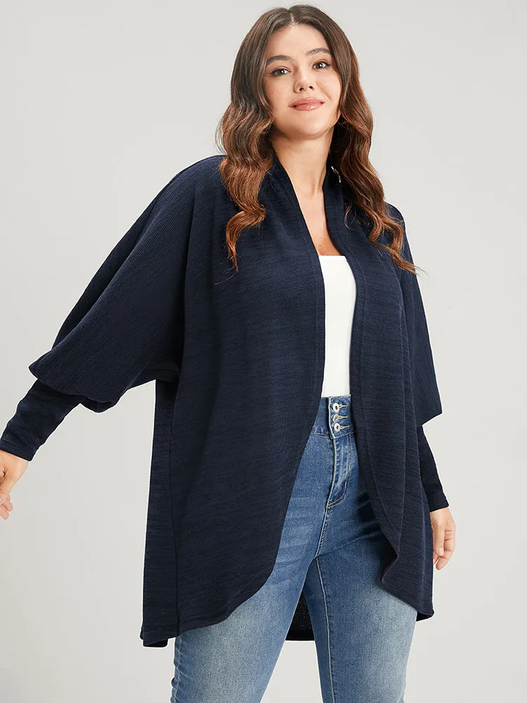 Solid Open Front Dolman Sleeve Coat sold by Bloomchic product image thumbnail 3