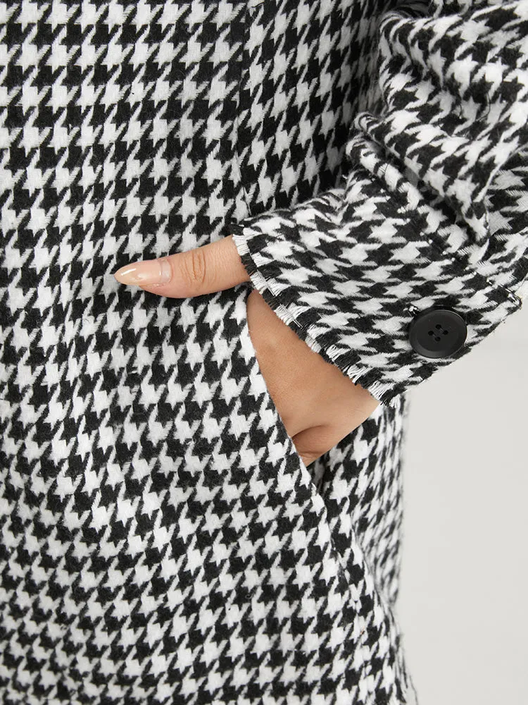 Houndstooth Pocket Button Up Coat sold by Bloomchic product image thumbnail 5