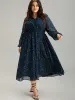 Chiffon Ditsy Floral Pocket Shirred Cuffs Dress sold by Bloomchic